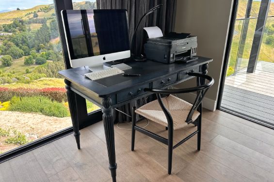 The Black Cottage - office desk