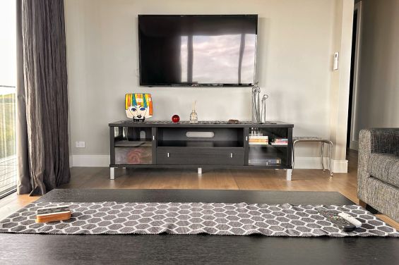 The Black Cottage - TV in lounge